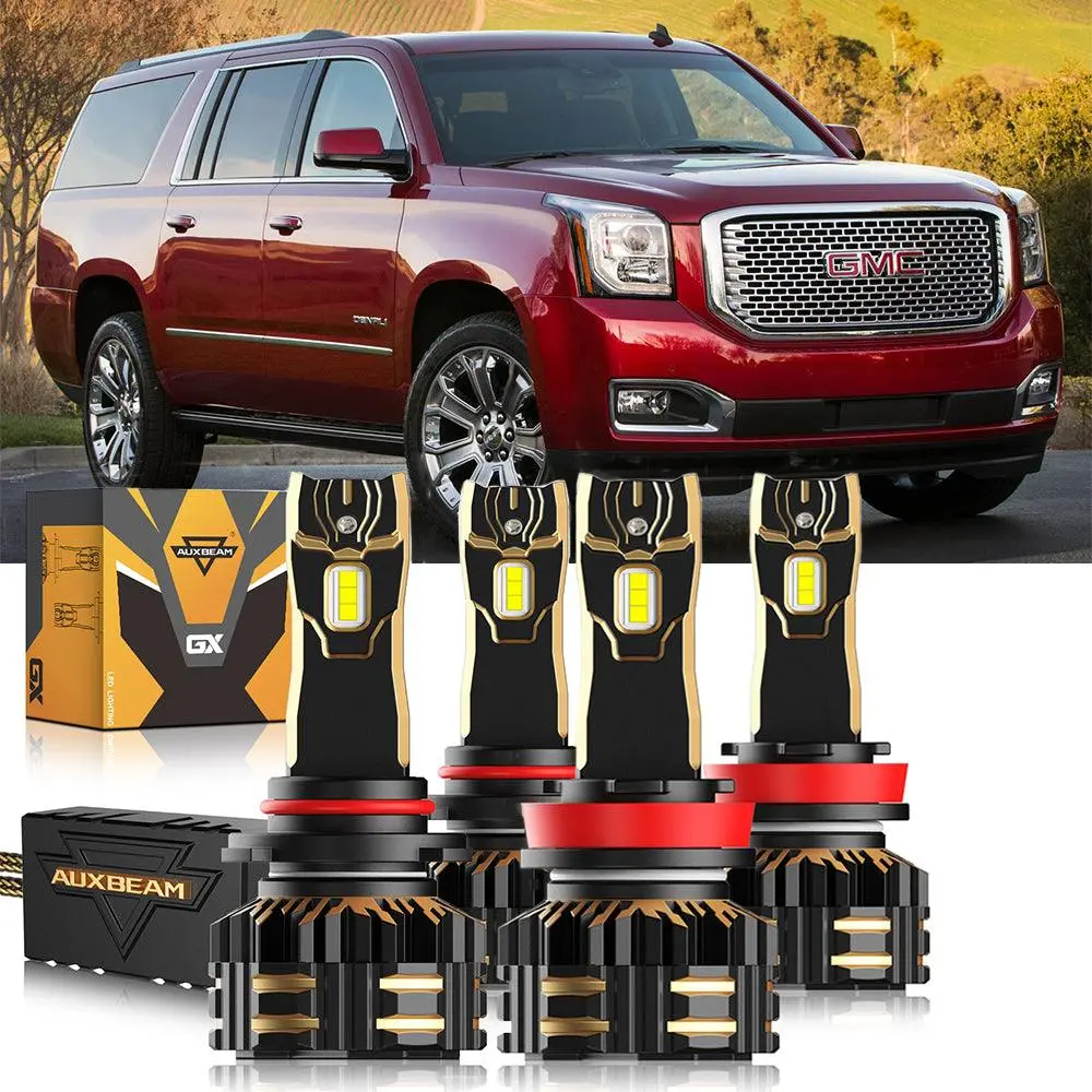 For 2015-2019 Gmc Yukon Halogen 9005 H11 Led Headlight Bulbs Bundle 1