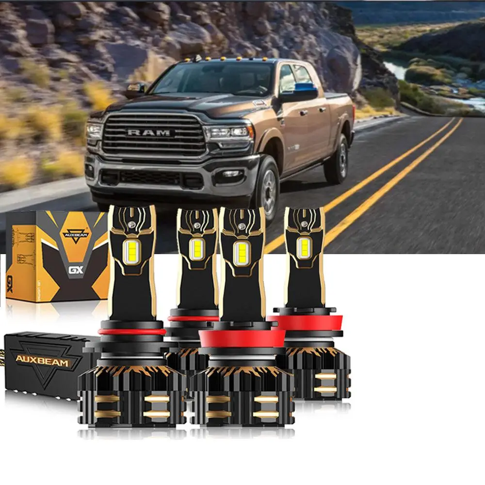 For 2020 Ram 2500 9005 H11 Led Headlights Bulbs Bundle 1