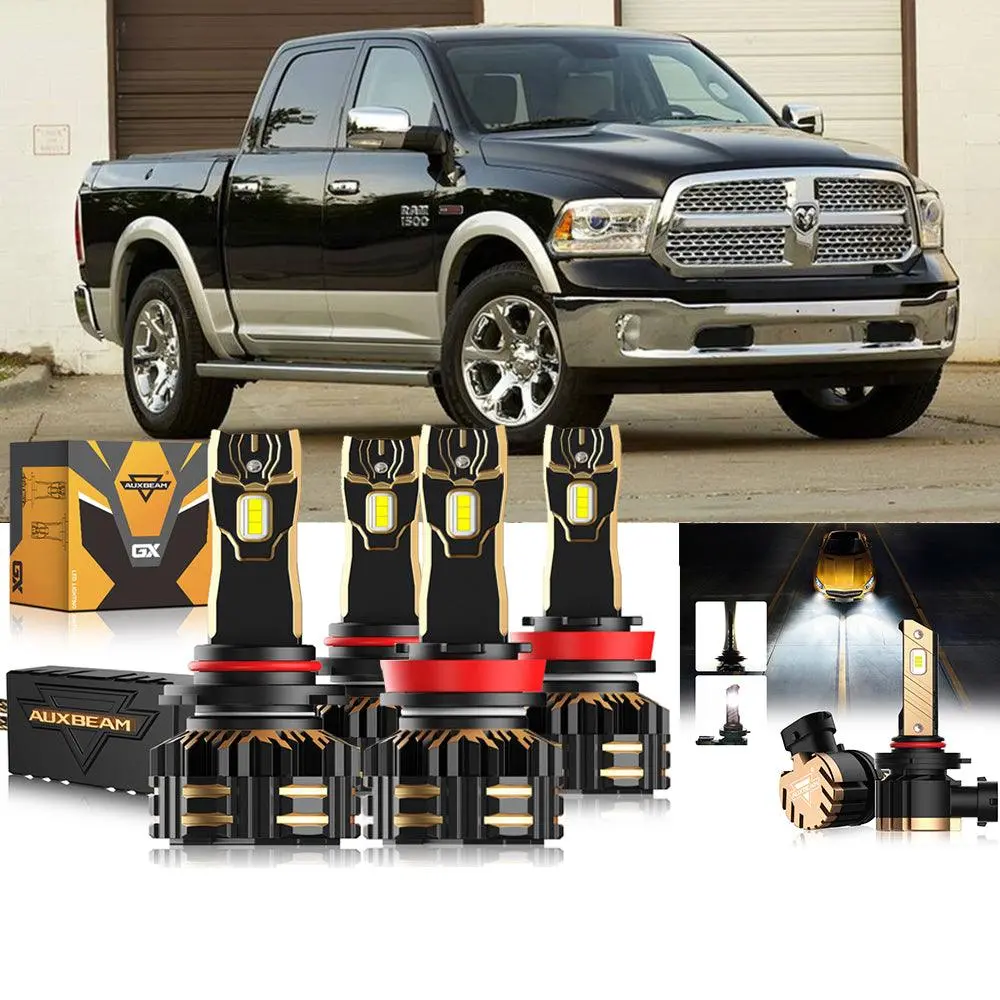 For 2014 Ram 1500 (Without Projector-Type Headlights) 9005 H11 Led Headlight Bulbs Bundle 1