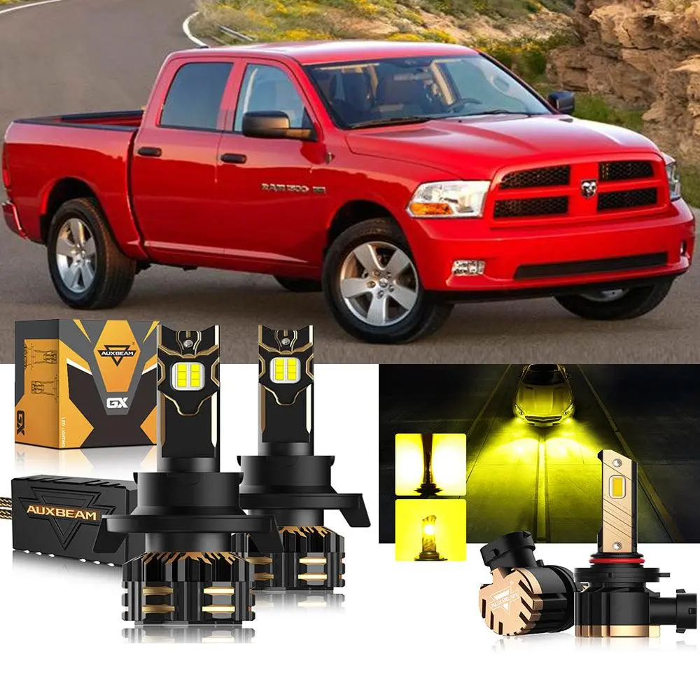 For 2011-2012 Ram 1500 (With 2 Headlamps) H13 Led Headlight Bulbs Bundle 11