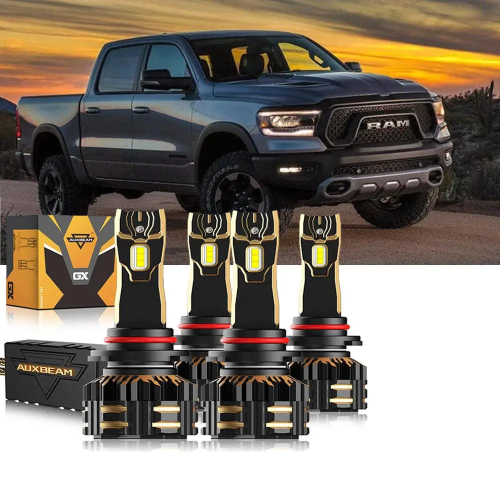 For 2018-2019 Ram 1500 (With Projector-Type Headlights) 9005 9005 Led Headlight Bulbs Bundle 14