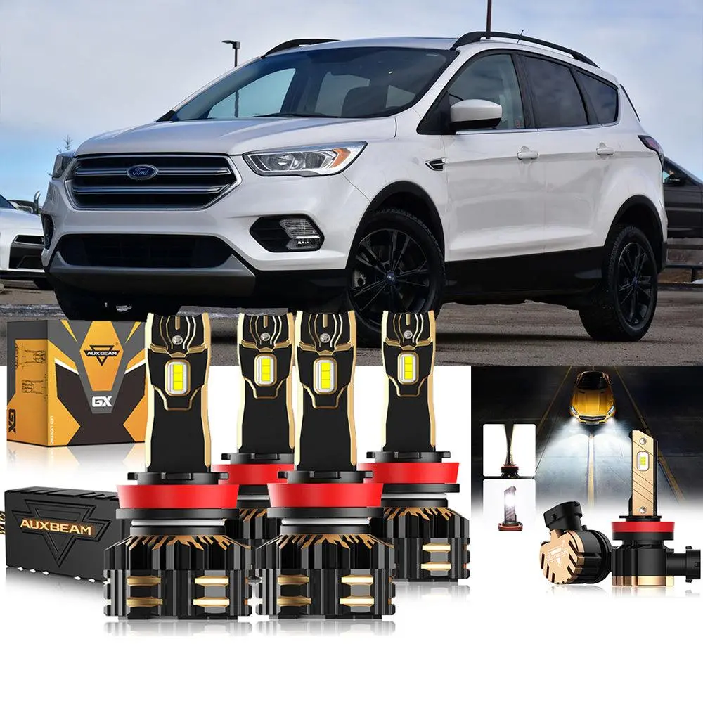 For 2017 Ford Escape H11 9005 Led Headlight Bulbs Bundle 1