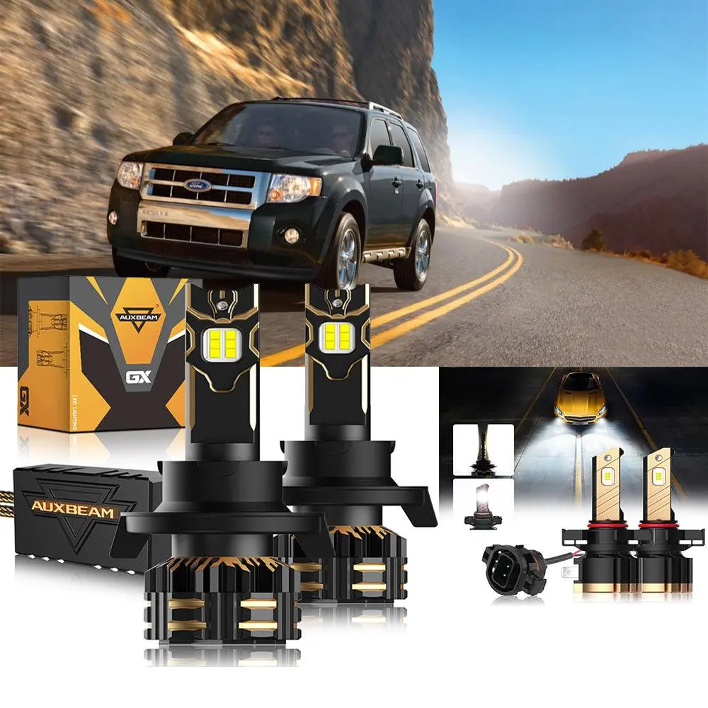 For 2008-2012 Ford Escape H13 Led Headlight Bulbs 1