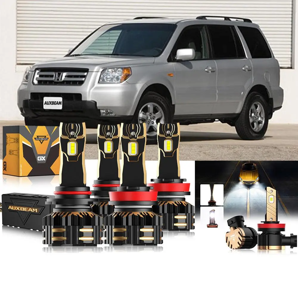 For 2006-2019 Honda Pilot 9005 H11 Led Headlight Bulbs Bundle 1