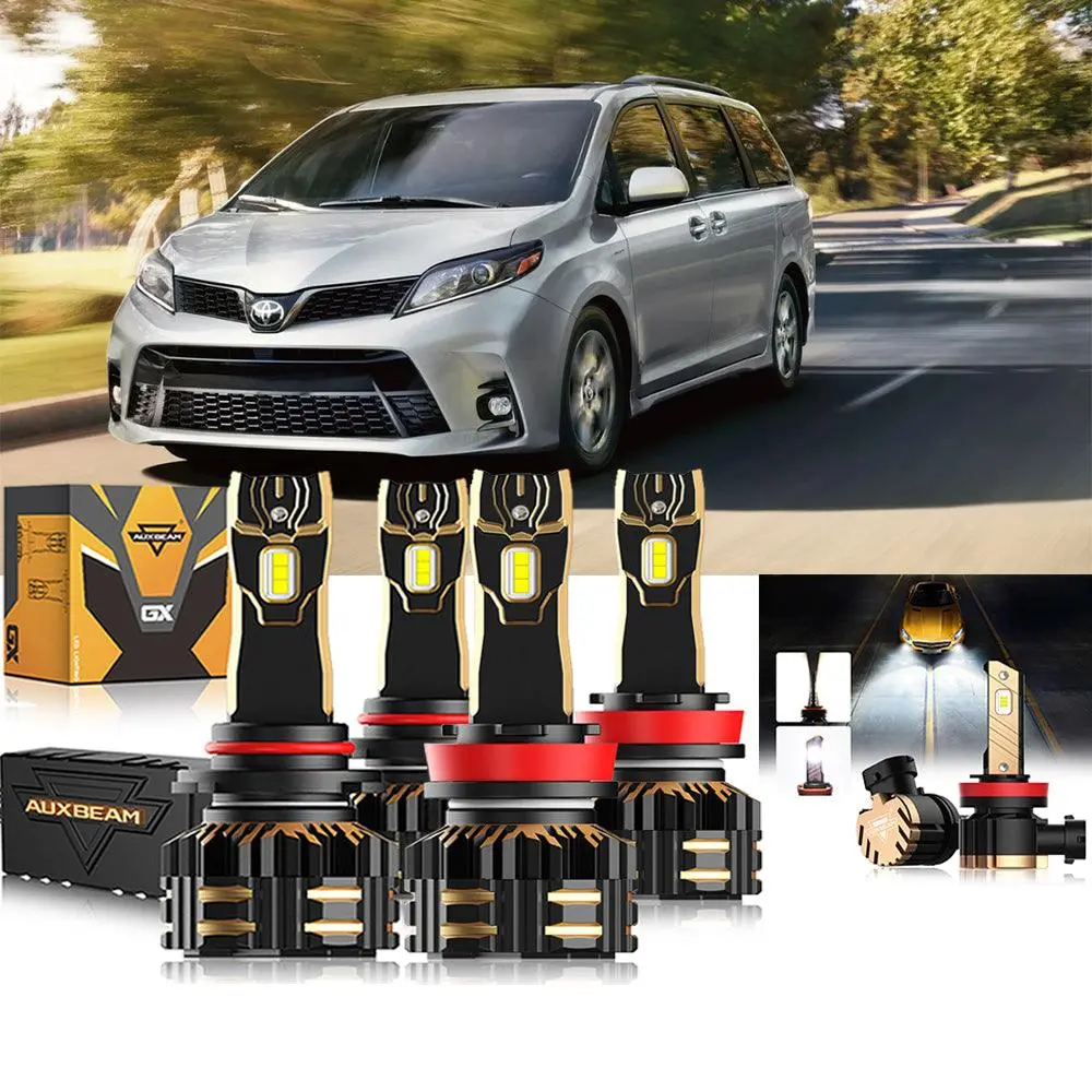 For 2020 Toyota Sienna 9005 D4s Led Headlight Bulbs Bundle 1