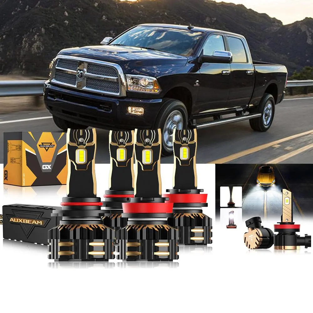For 2013-2015 Ram 2500 (Without Projector-Type Headlights) 9005 H11 Led Headlight Bulbs Bundle 1