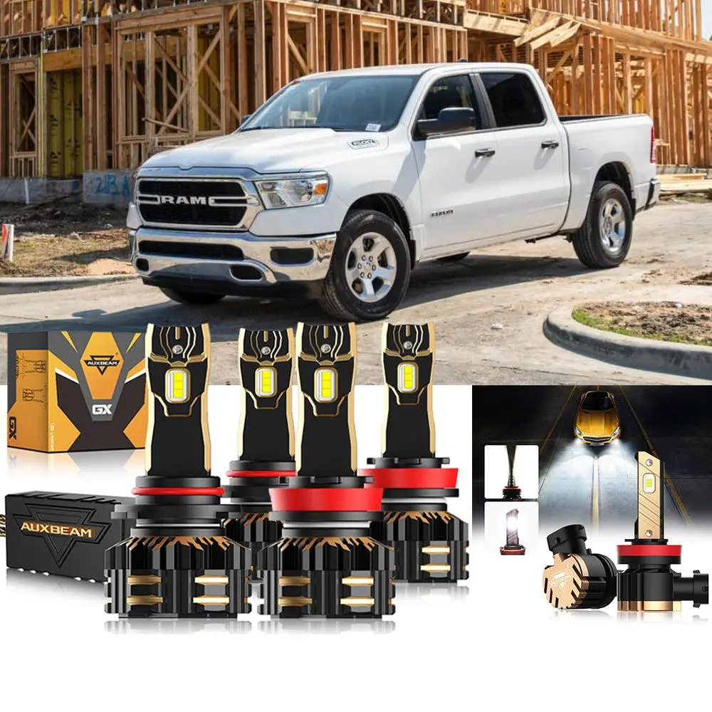 For 2020 Ram 1500 9005 H11 Led Headlights Bulbs Bundle 1