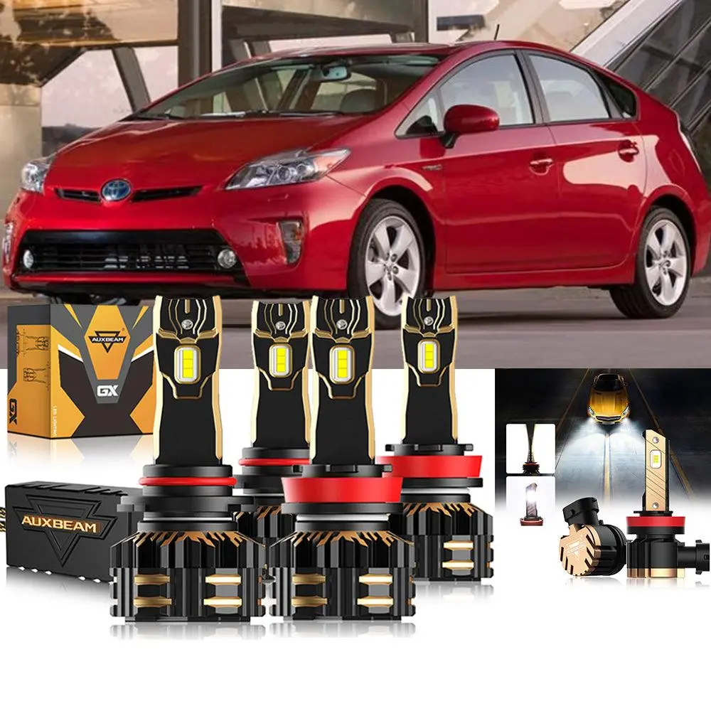 For 2010-2015 Toyota Prius 9005 H11 Led Headlight Bulbs Bundle 1