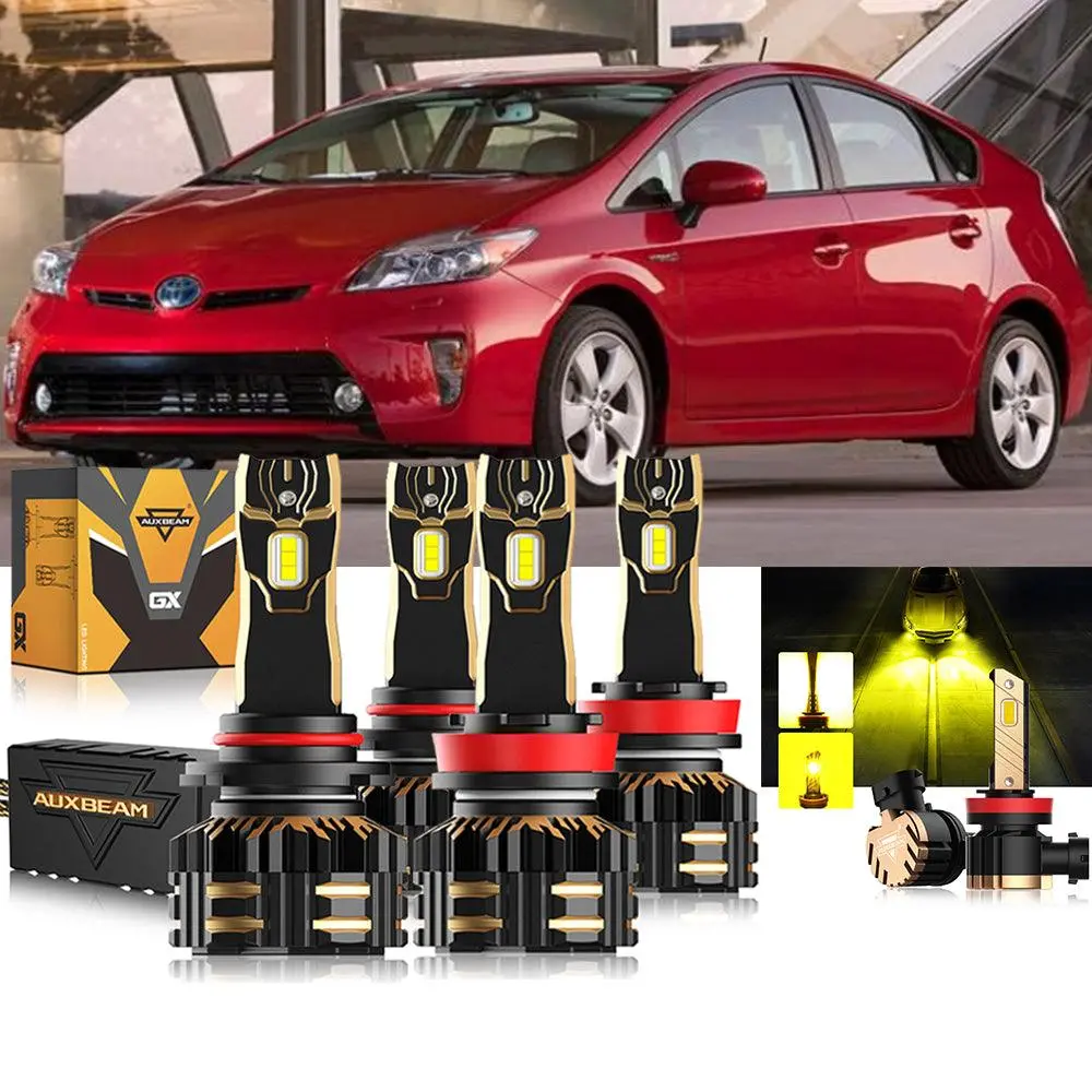 For 2010-2015 Toyota Prius 9005 H11 Led Headlight Bulbs Bundle 11