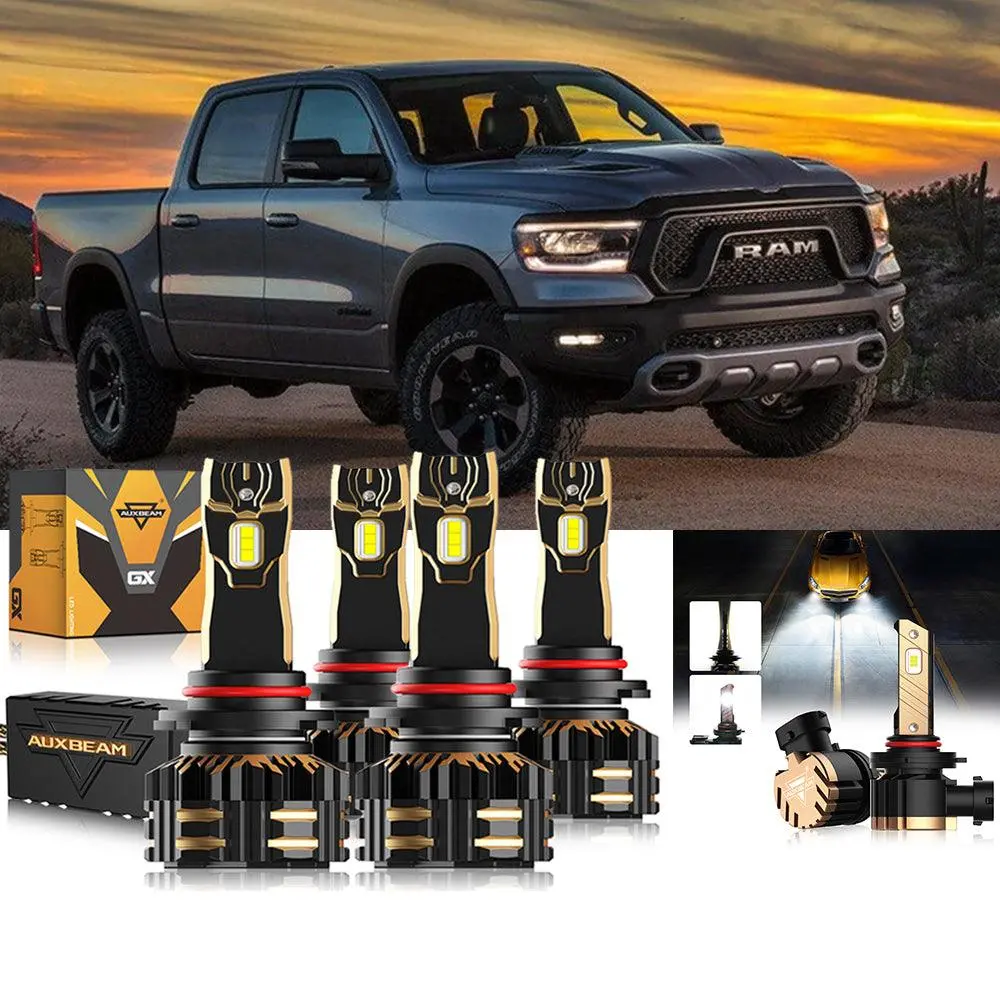 For 2018-2019 Ram 1500 (With Projector-Type Headlights) 9005 9005 Led Headlight Bulbs Bundle 1