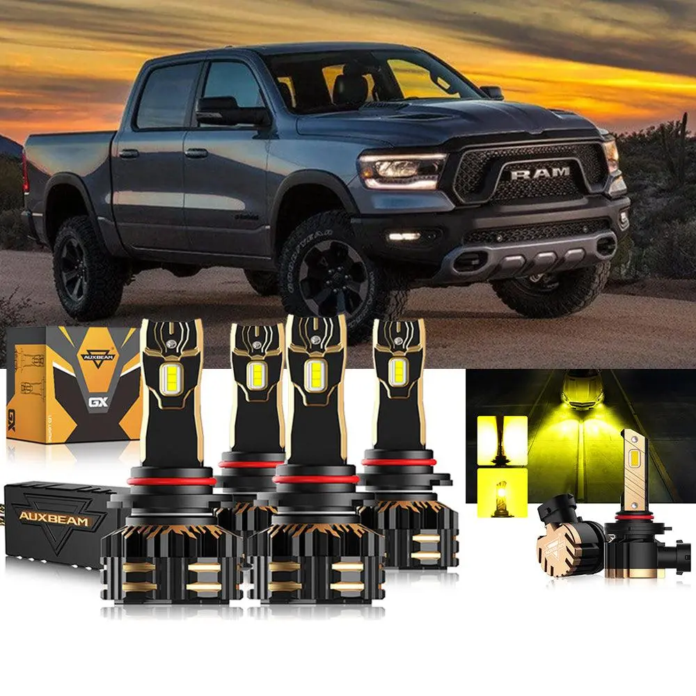 For 2018-2019 Ram 1500 (With Projector-Type Headlights) 9005 9005 Led Headlight Bulbs Bundle 11