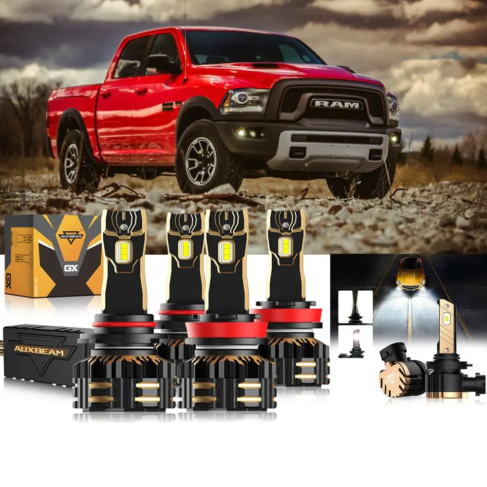 For 2016-2017 Ram 1500 ( Without Projector-Type Headlights) 9005 H11 Led Headlight Bulbs Bundle 1