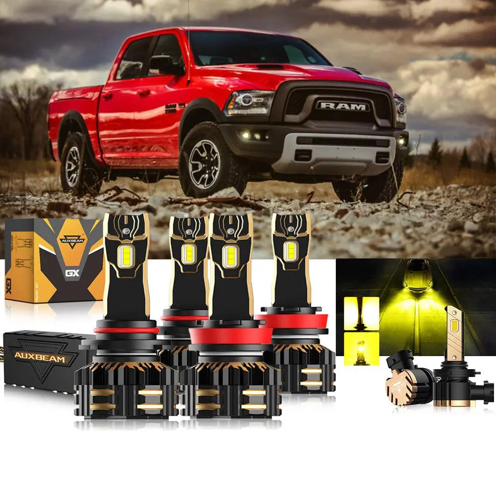 For 2016-2017 Ram 1500 ( Without Projector-Type Headlights) 9005 H11 Led Headlight Bulbs Bundle 11