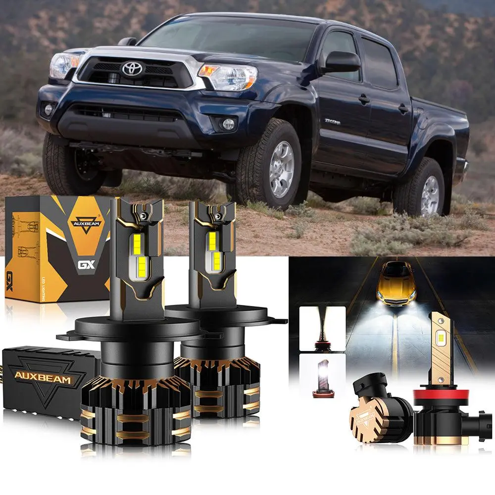 For 2012-2015 Toyota Tacoma H4 Led Headlight Bulbs Bundle 1