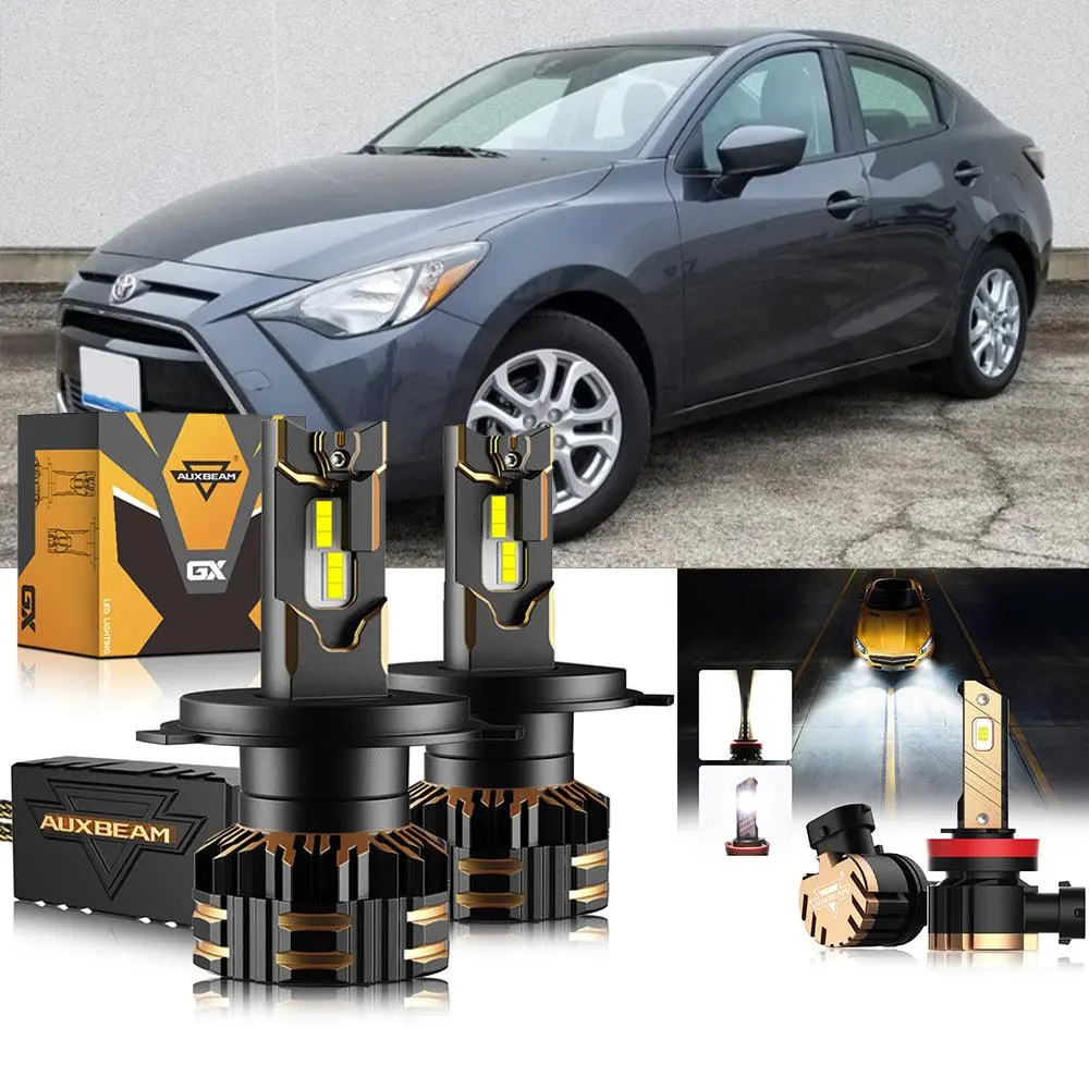 For 2017-2018 Toyota Yaris Ia H4 Led Headlight Bulbs 1