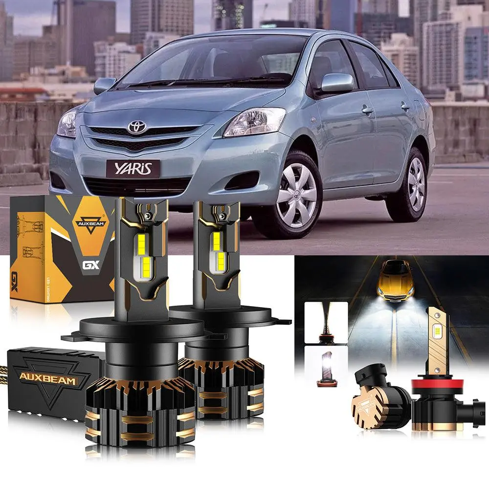 For 2006-2013 Toyota Yaris H4 Led Headlight Bulbs 1