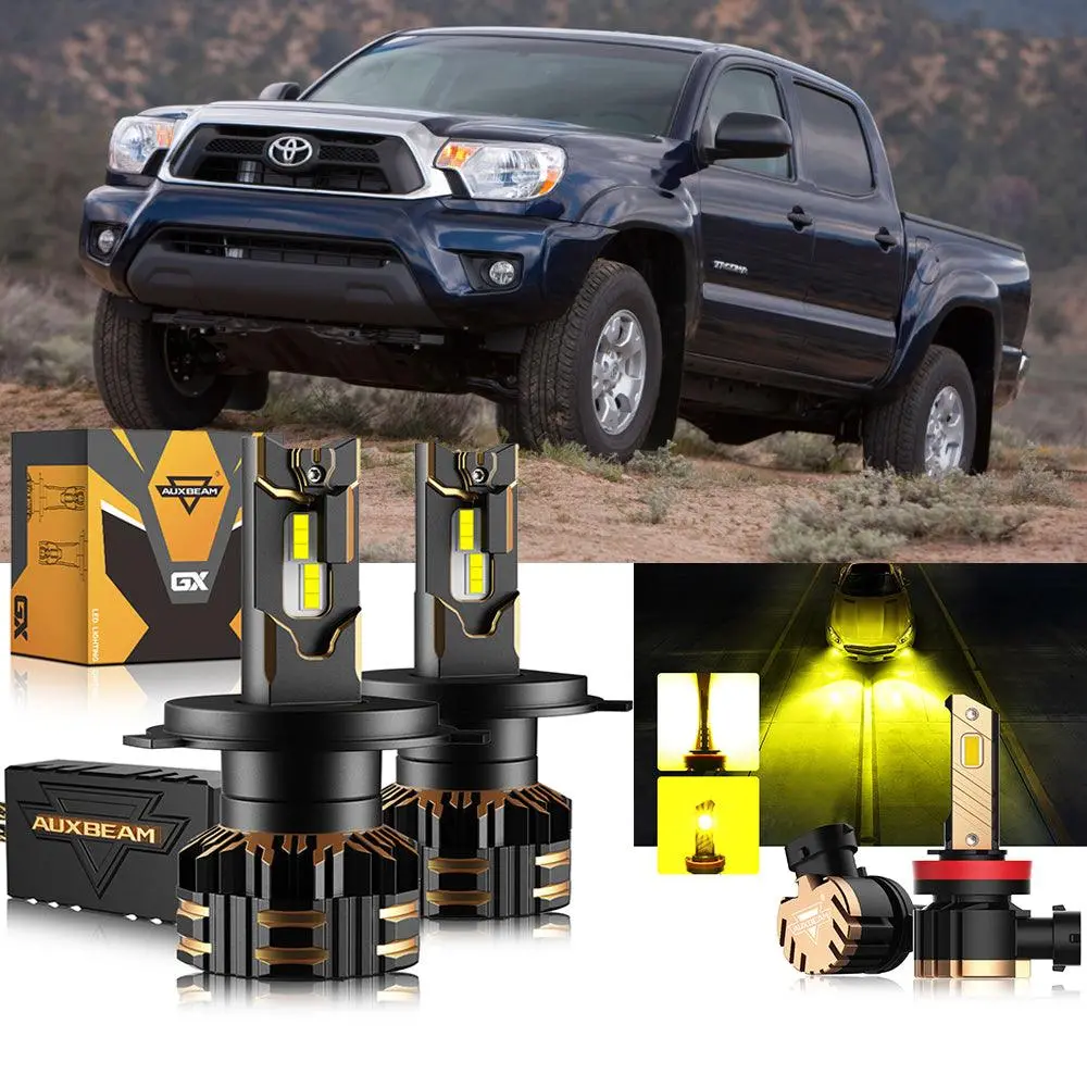 For 2012-2015 Toyota Tacoma H4 Led Headlight Bulbs Bundle 11