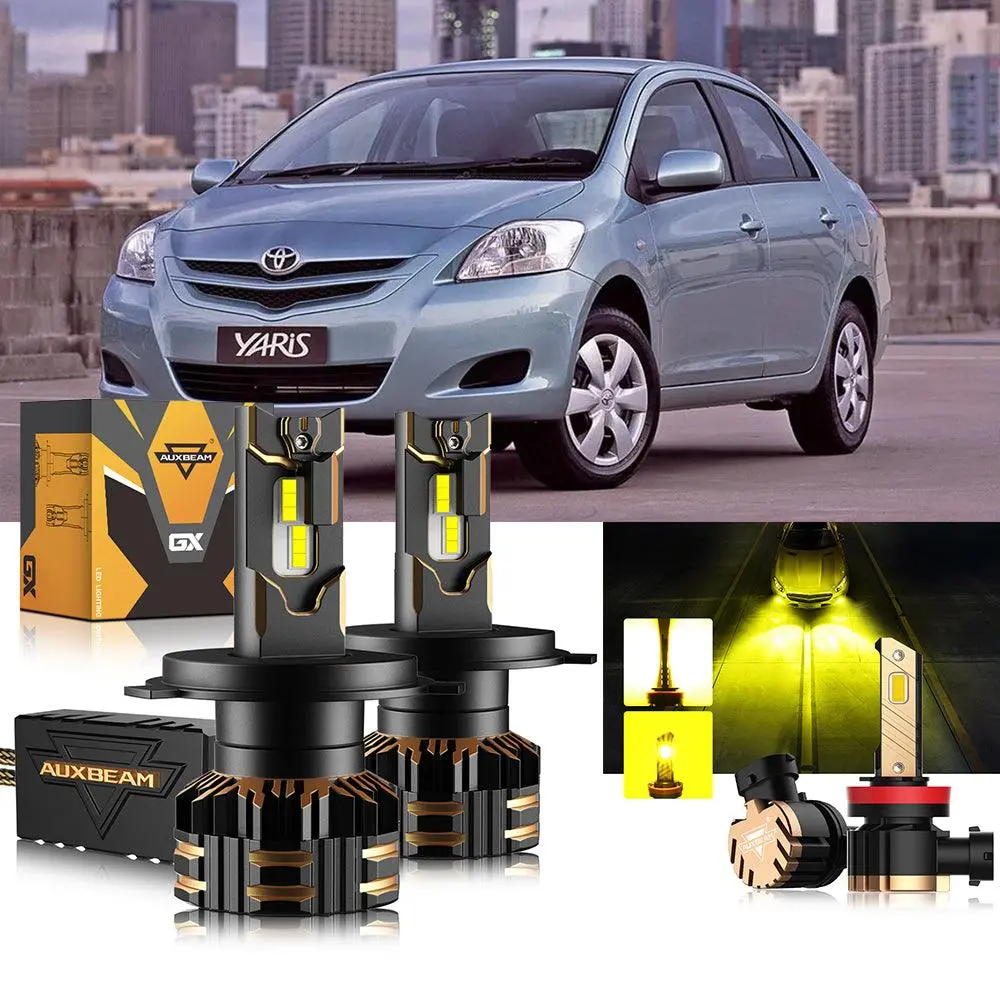 For 2006-2013 Toyota Yaris H4 Led Headlight Bulbs 11