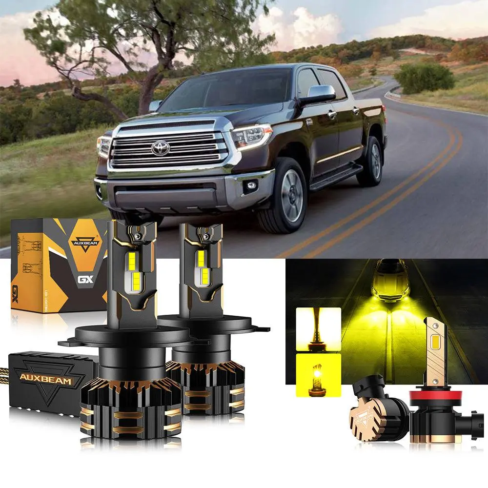 For 2014-2020 Toyota Tundra H4 Led Headlight Bulbs 11
