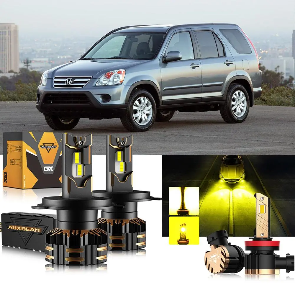 For 2002-2004 Honda Cr-V H4 Led Headlight Bulbs 11