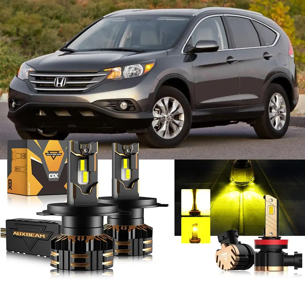 For 2007-2014 Honda Cr-V H4 Led Headlight Bulbs 11