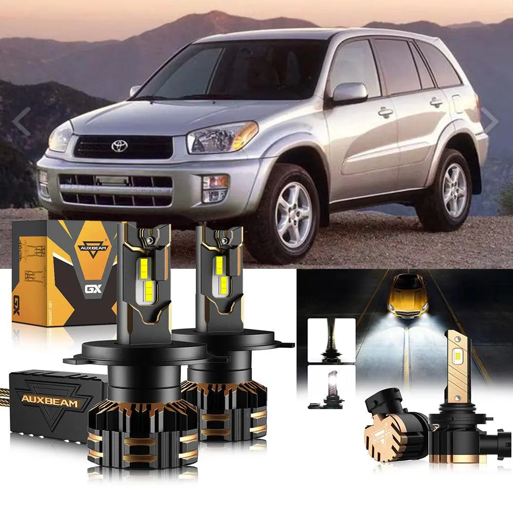 For 2001-2005 Toyota Rav4 H4 Led Headlight Bulbs Bundle 1