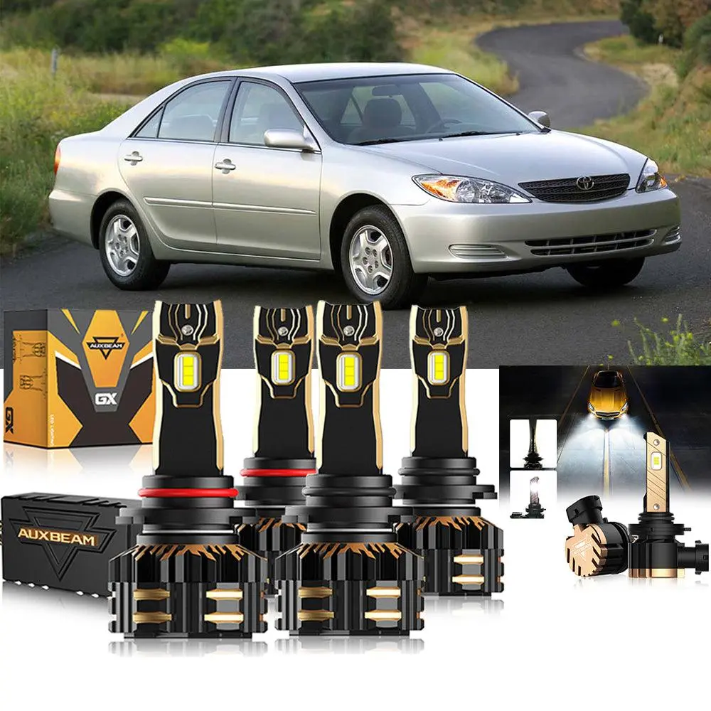 For 2002-2006 Toyota Camry 9005 9006 Led Headlight Bulbs Bundle 1