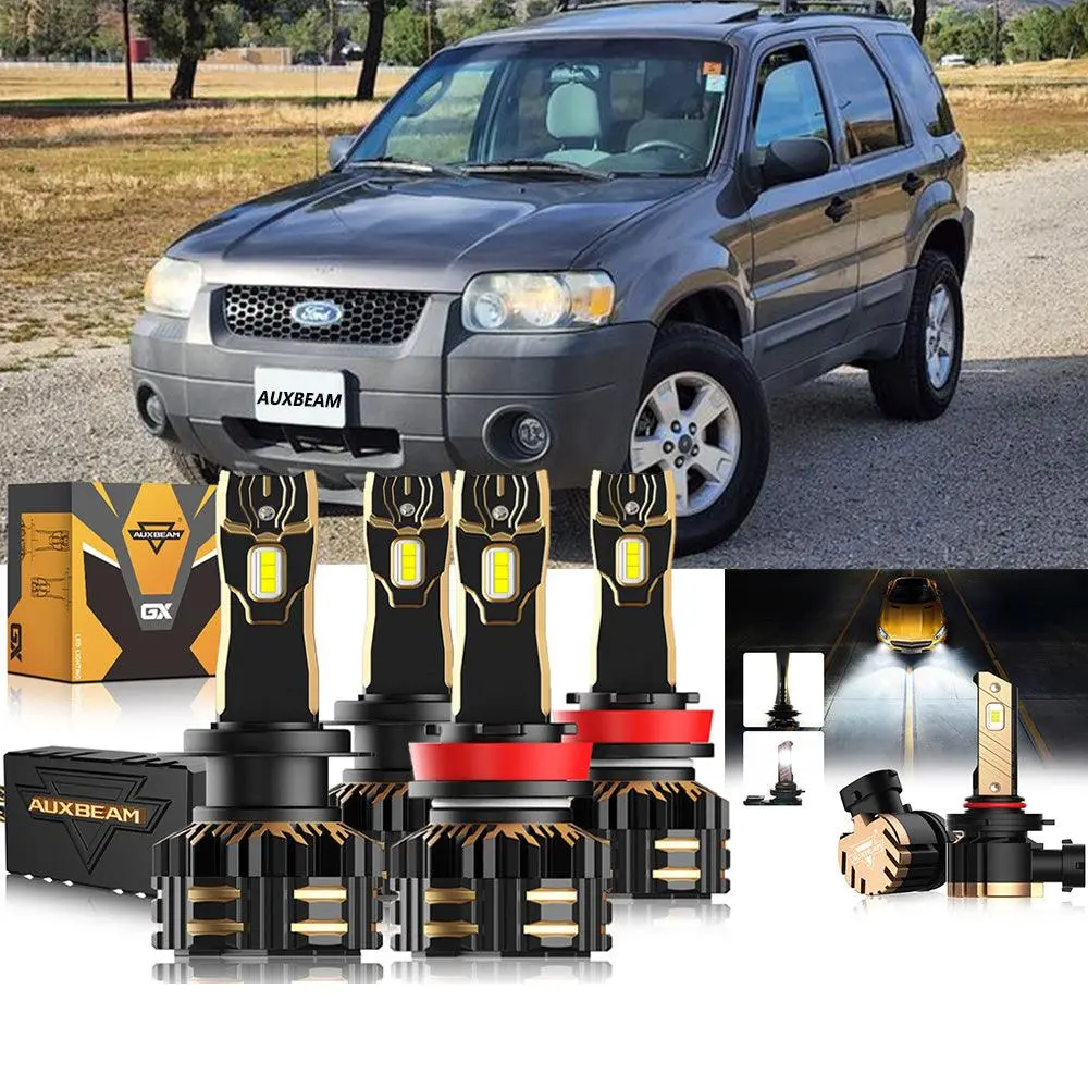 For 2005-2006 Ford Escape H4 Led Headlight Bulbs Bundle 1