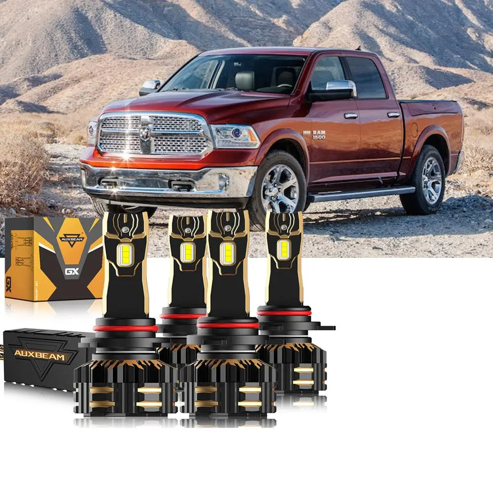 For 2013 Ram 1500 (With Projector-Type Headlamps) 9005 9012 Led Headlight Bulbs Bundle 11