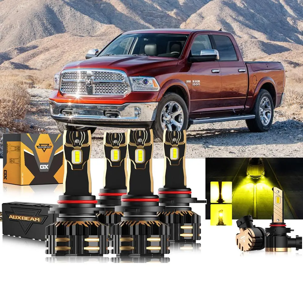 For 2013 Ram 1500 (With Projector-Type Headlamps) 9005 9012 Led Headlight Bulbs Bundle 14