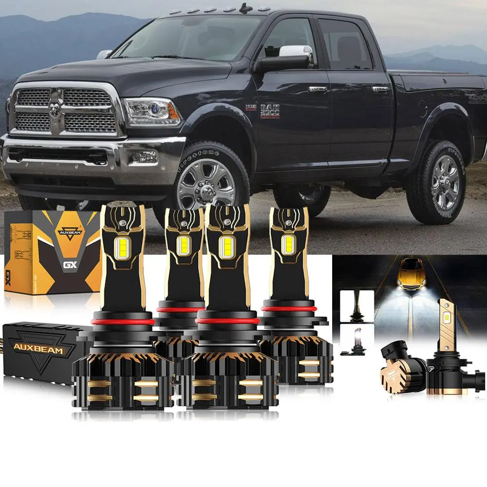 For 2016-2017 Ram 2500 (With Projector-Type Headlights) 9005 9005 Led Headlights Bulbs Bundle 1
