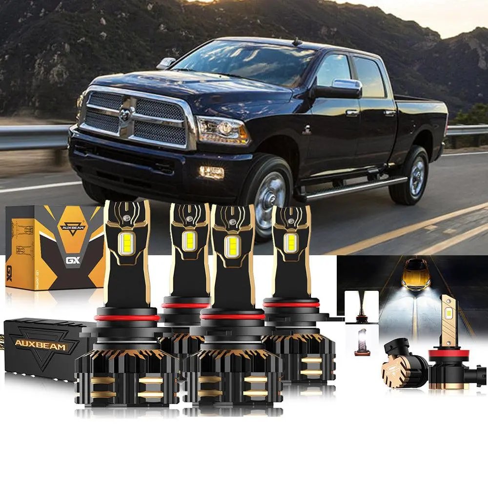 For 2013-2015 Ram 2500 (With Projector-Type Headlights) 9005 9012 Led Headlight Bulbs Bundle 1