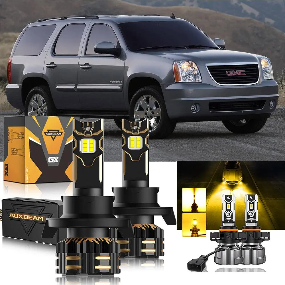For 2007-2014 Gmc Yukon H13 Led Headlight Bulbs 3