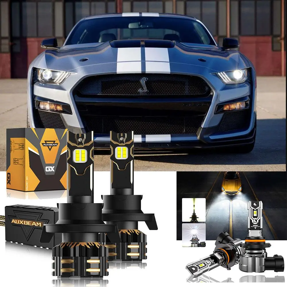 For 2005-2007 Ford Mustang Gt H13 Led Headlight Bulbs 1
