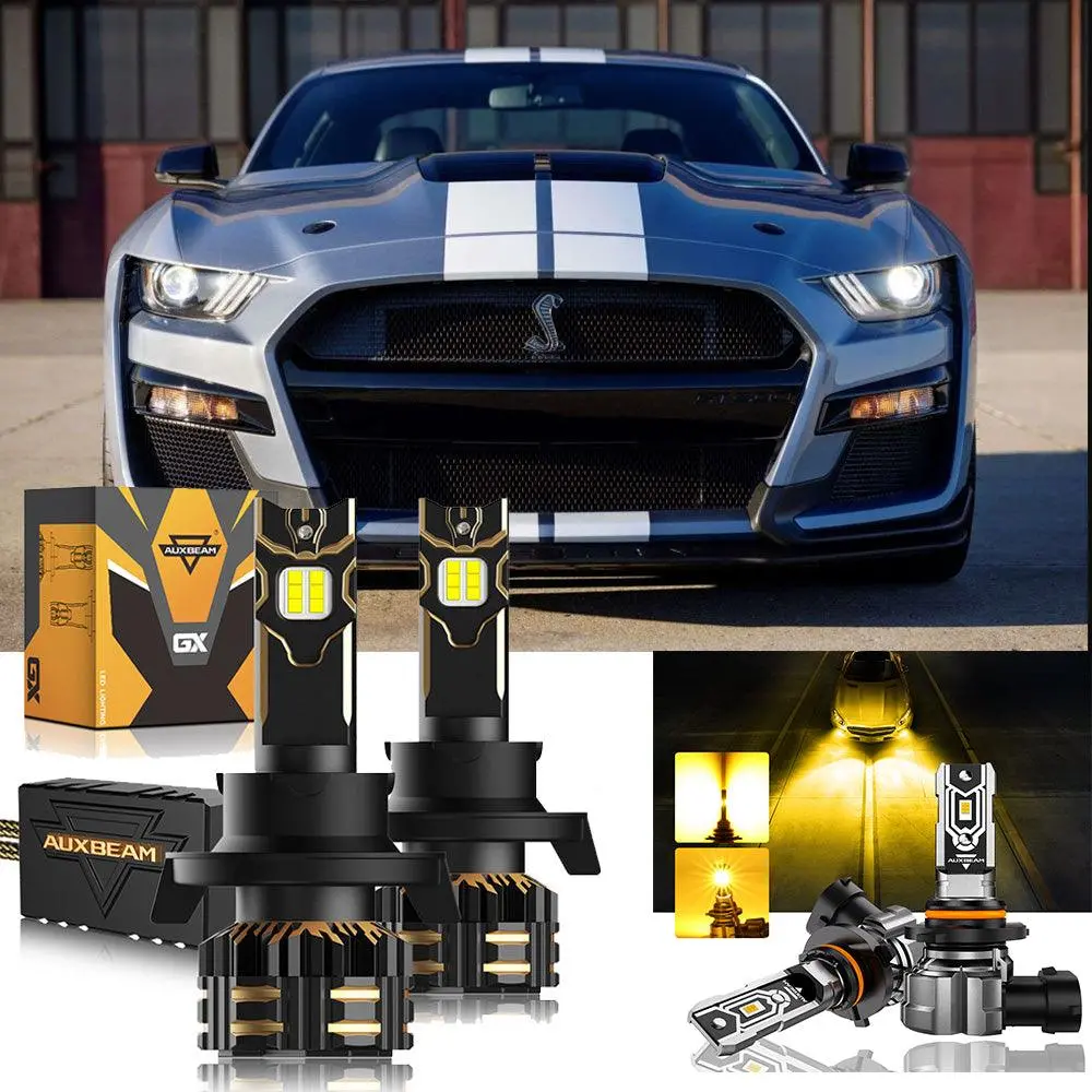 For 2005-2007 Ford Mustang Gt H13 Led Headlight Bulbs 3
