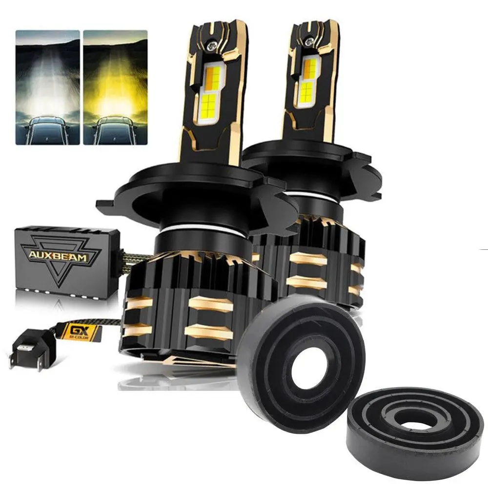 H4 Led Headlight Bulbs 110W 25000Lm Gx Bi-Color Series High Power & Brightness Dual Color Switchback | 2 Bulbs 3