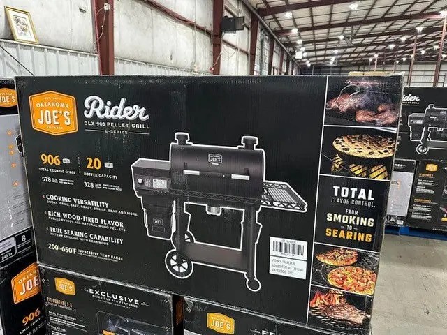Oklahoma Joe's Rider Dlx 900: L 906-Sq In Black Pellet Grill - Brand New! - Clearance 1