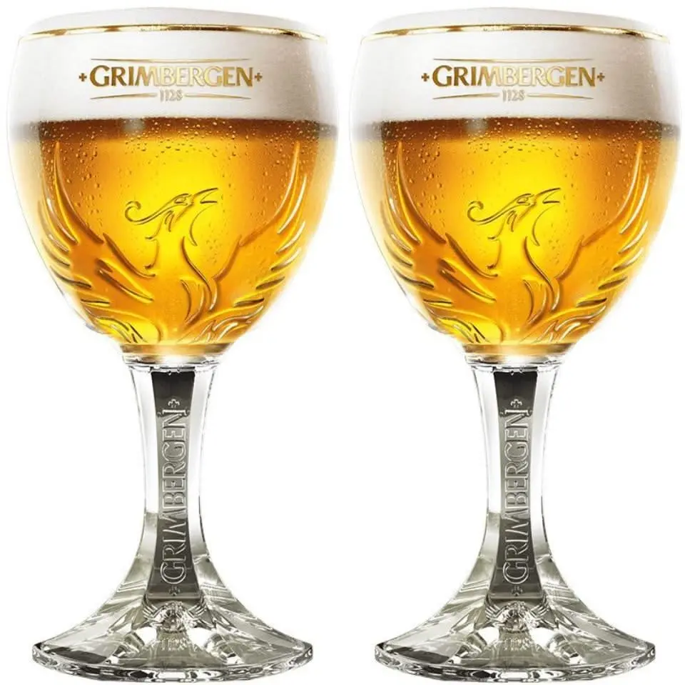 Grimbergen Bierglazen Op Voet 250 Ml - 2 Stuks 1