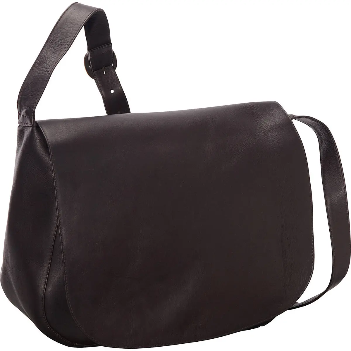 Ledonne Leather Classic Full Flap Should Bag 1