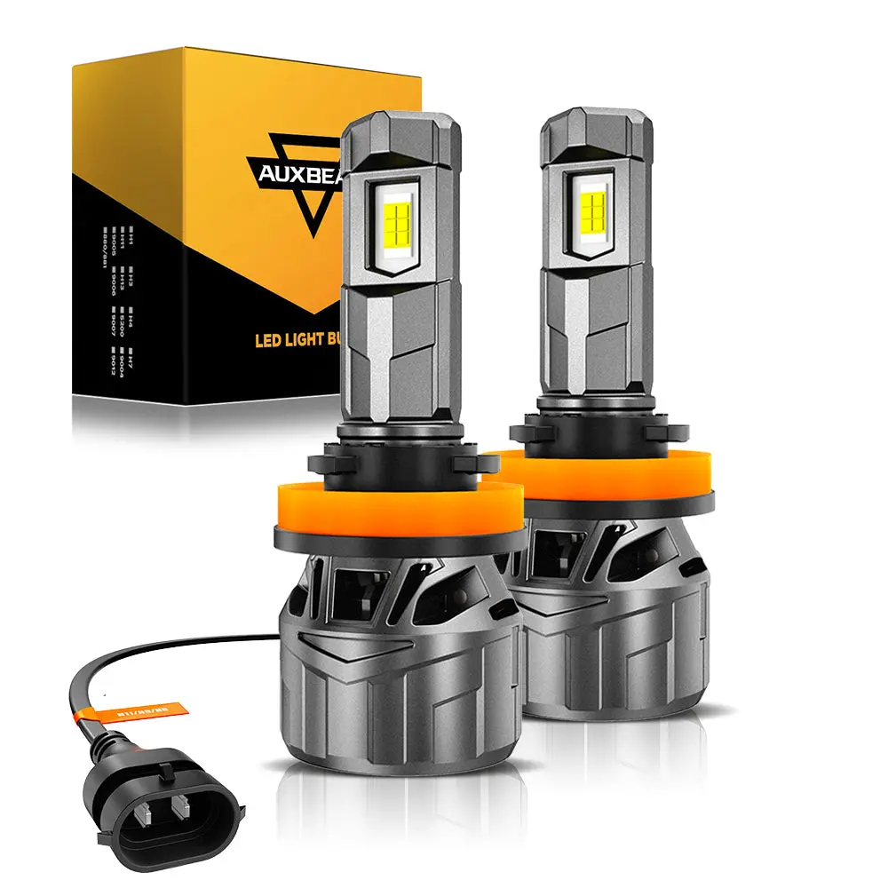 🆕H11/H9/H8 Led Headlight Bulbs 100W 22000Lm F18 Series 1:1 Mini Size 6500K Cool White | 2 Bulbs 1