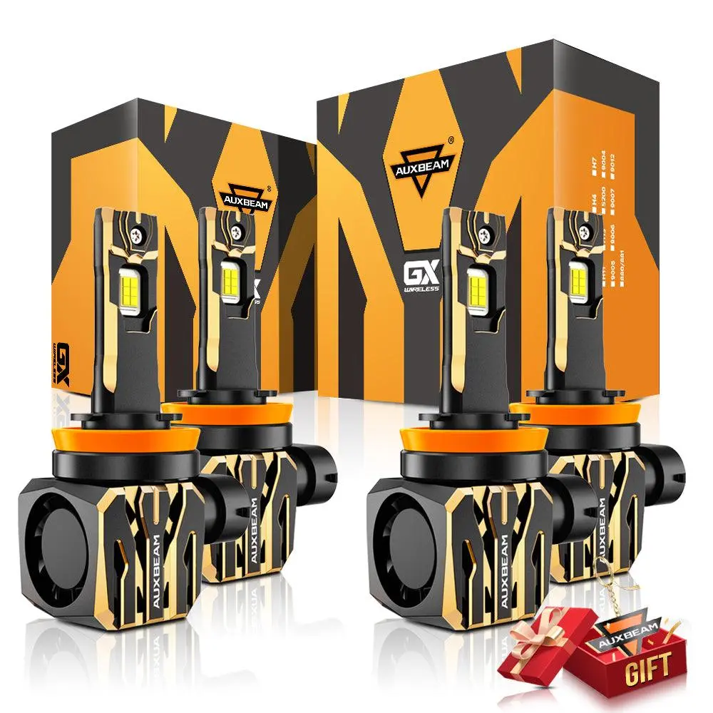 🆕H11+H11 Led Headlight Bulbs 120W 30000Lm Gx Plug&Play Series 6500K Cool White | 4 Bulbs 1