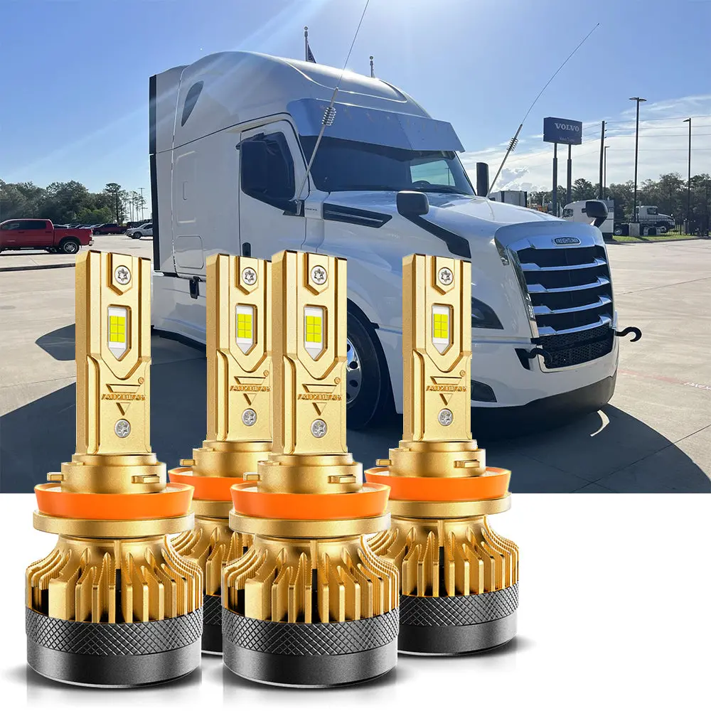 2019 Freightliner Cascadia H11 Led Headlight Bulbs Bundle 1