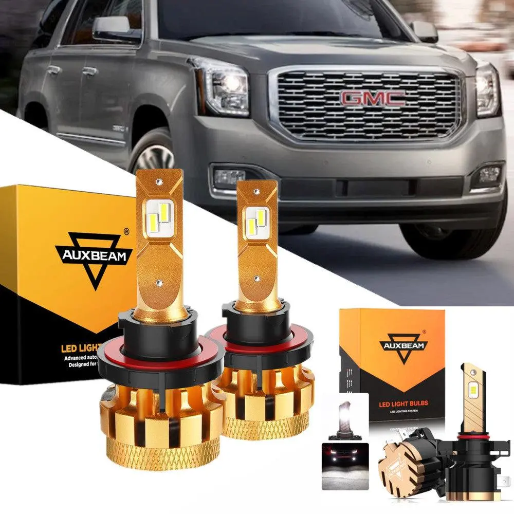 For 2007-2014 Yukon Xl 1500 F-16 Plus Series Built-In Canbus Automotive Grade 14000Lm Led Light Bulbs High Low Beam Bundle 2