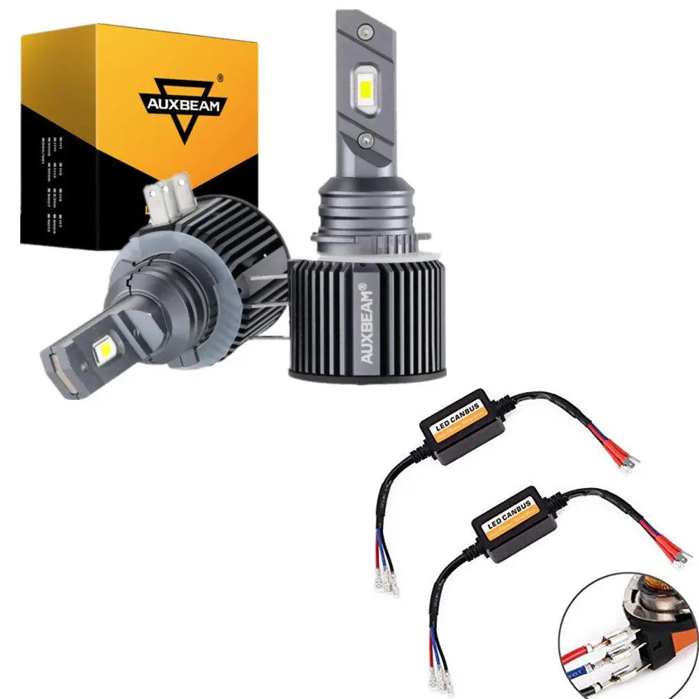 H15 Led Headlight Bulbs 70W 14000Lm High Beam Daytime Running 6500K Cool White | 2 Bulbs 2