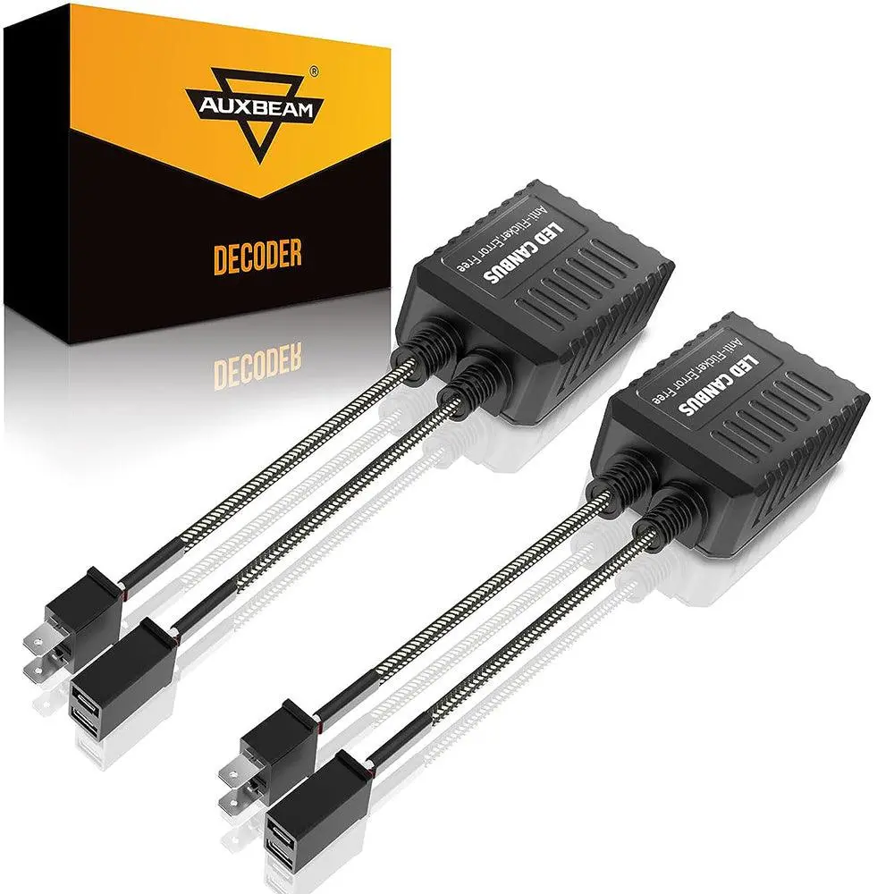 H7 C20-Model Decoder-Pro Enhanced Led Headlight Bulbs Canbus Decoder Harness Resistor Conversion Kit 2Pcs/Set 1