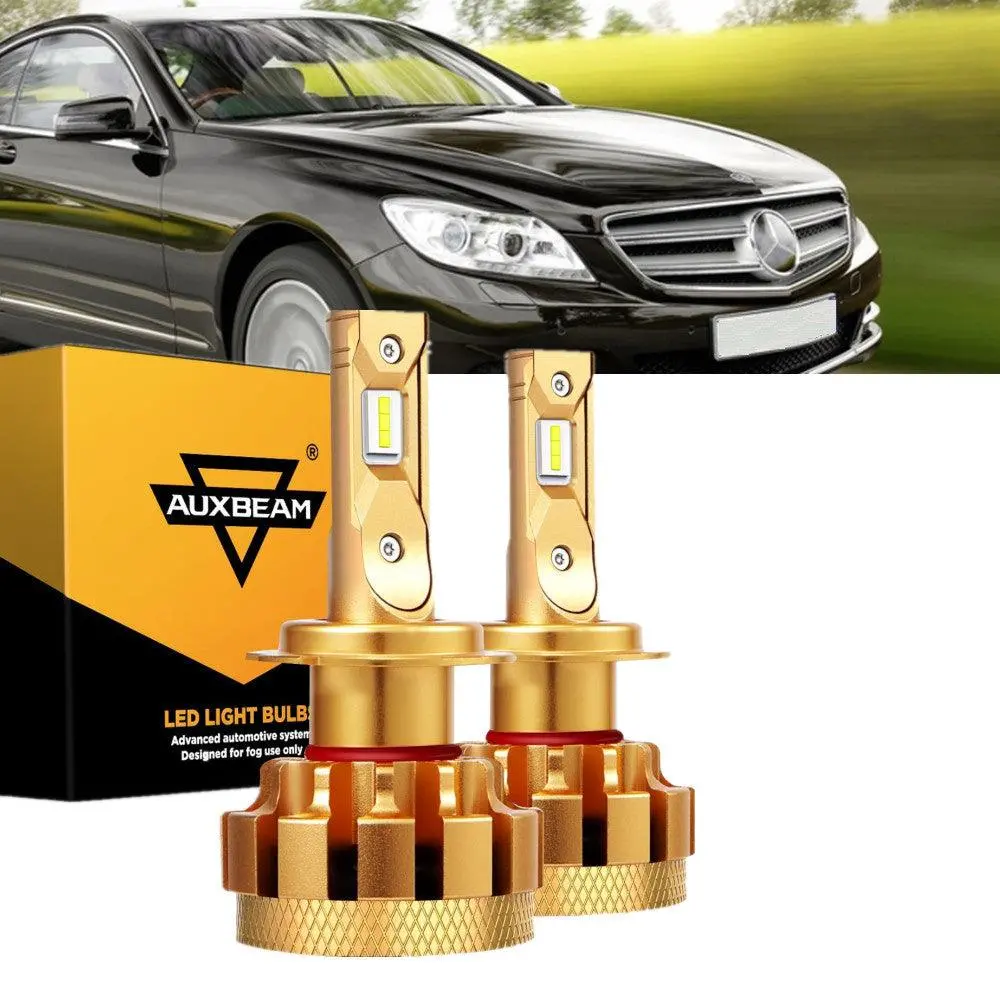 For 2001-2009 Mercedes-Benz Cl600 With Hid Headlamps Led Light Bulbs High Low Beam Bundle 2