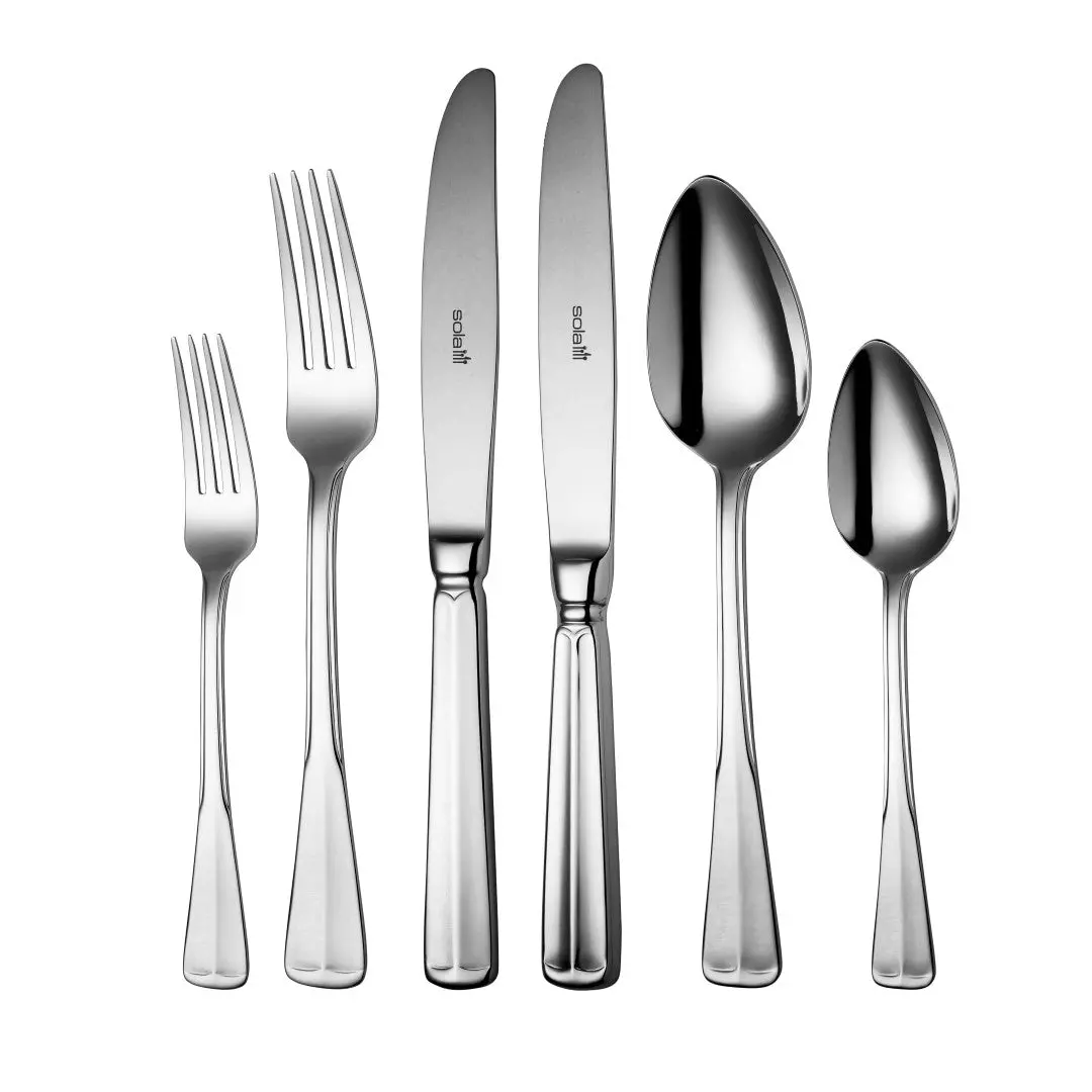 Sola Bestekset Haagsch Lofje - 18/10 Rvs - 50 Delig / 6 Personen 1