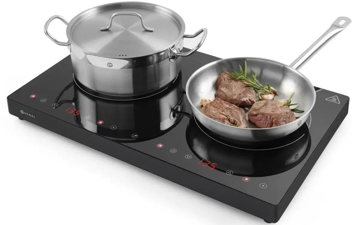 Hendi Dubbele Inductiekookplaat - Kitchen Line - 3500 W 1