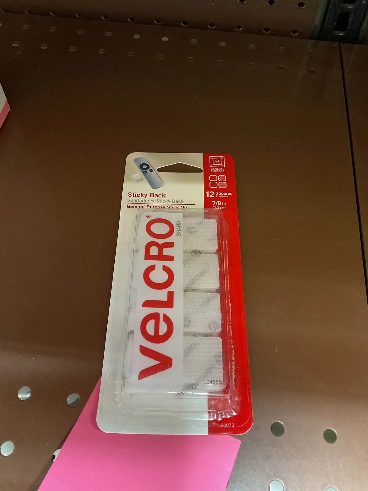 Velcro 7/8" Sticky Back Squares Adhesives White(12Pcs) 1