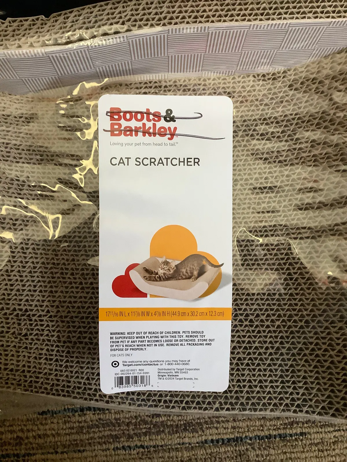 Checkered Sofa Cat Scratcher - 17.7" 1